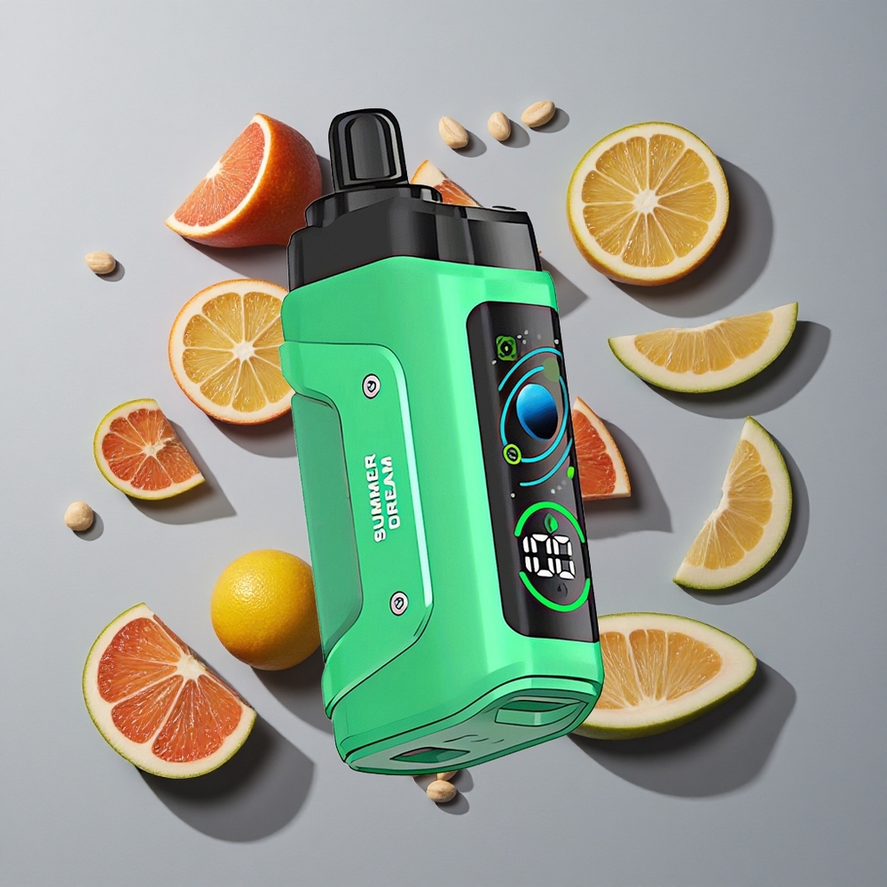 Sommar Dröm Razz Bar 45000 Puffs Engångsvape Vape Wholesale Sverige Med Justerbar Luftflöde