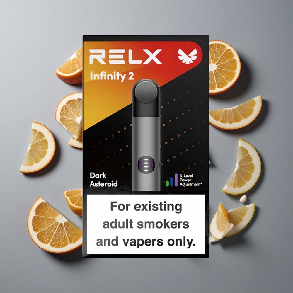 Grå RELX Infinity 2 Vape-enhet 600-650 Puffs vape wholesale Sweden 1.9 ml podkapacitet