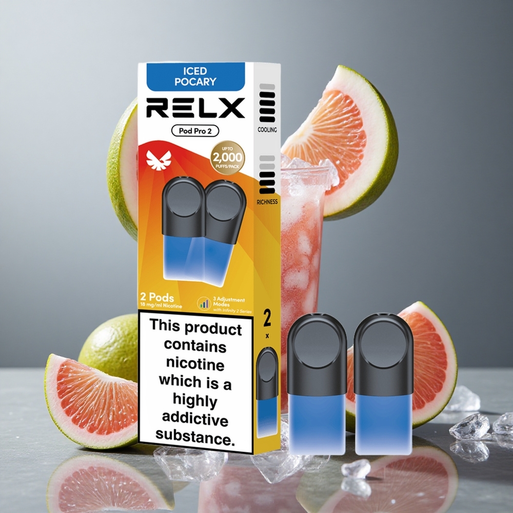 Isadrink Pocary RELX Pod Pro 2 600 Puffs vape wholesale Sweden Nikotinhalt:1,8% Kapacitet:1,9ml