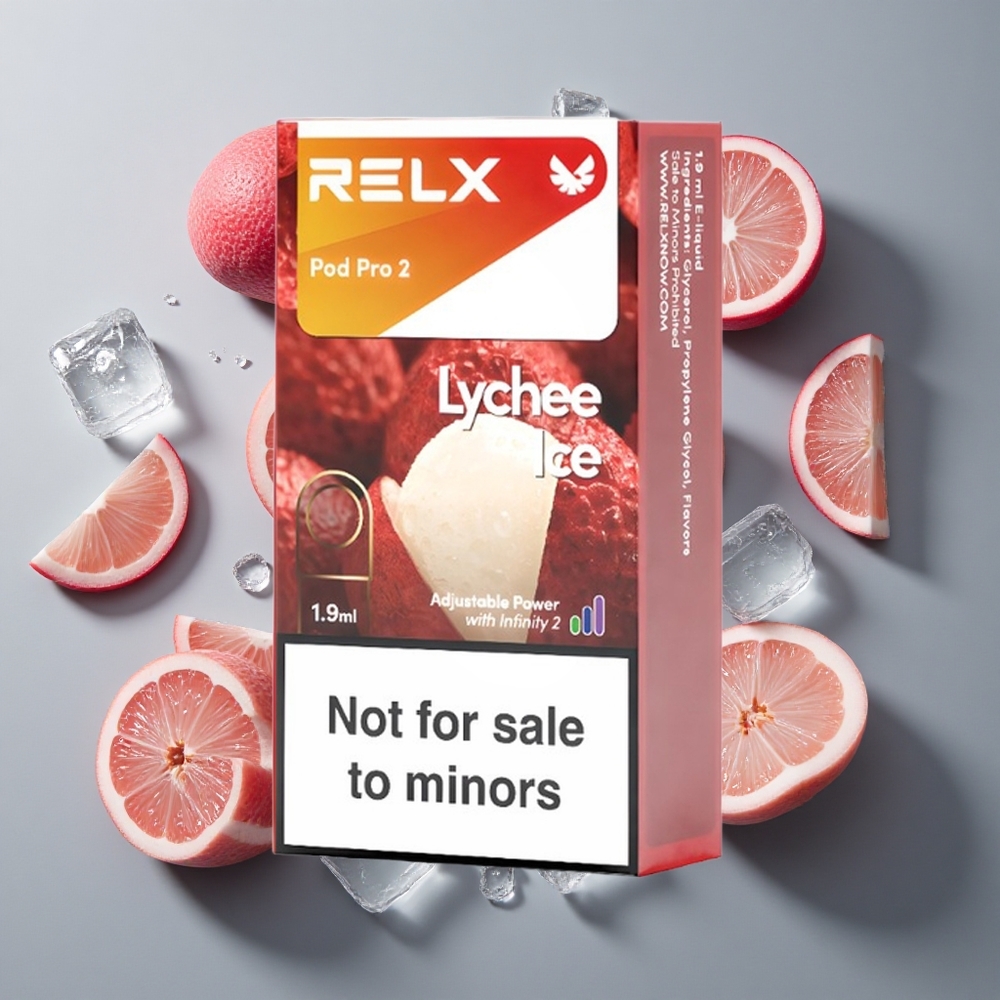 Litchi Is RELX Pod Pro 2 600 Puffs vape wholesale Sweden 0% nikotin 1,9ml