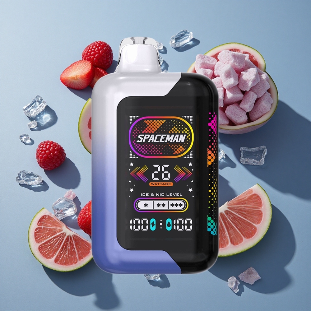 Blå Hallon Is SMOK SPACEMAN SP40000 Engångsvape 40000 Puffs vape wholesale Sweden 20ml 1000mAh