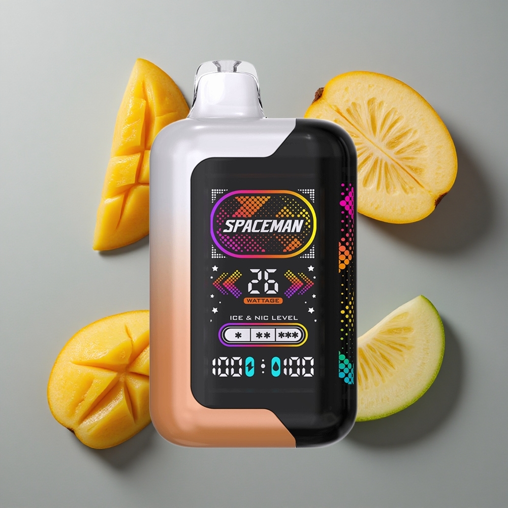 Sursöt Mango Honungsmelon SMOK SPACEMAN SP40000 40000 Puffs vape wholesale Sweden Typ-C